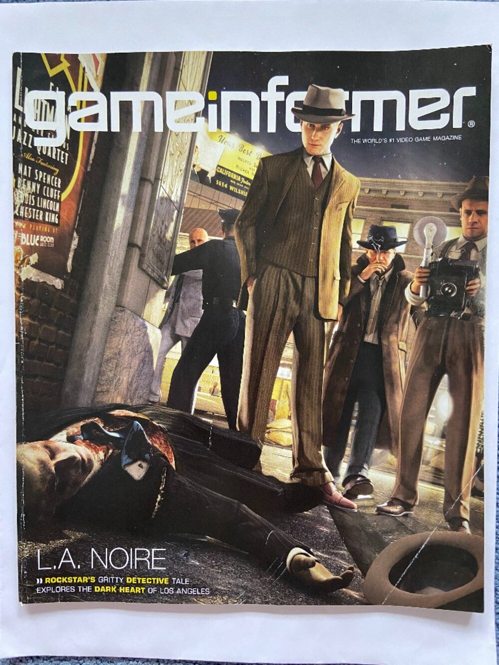 Game Informer Magazine March 2010 Issue 203 L.A. Noire cover With Label
